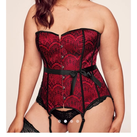 Adore Me Brand Red, Boned Corset Size 3X - Picture 2 of 10